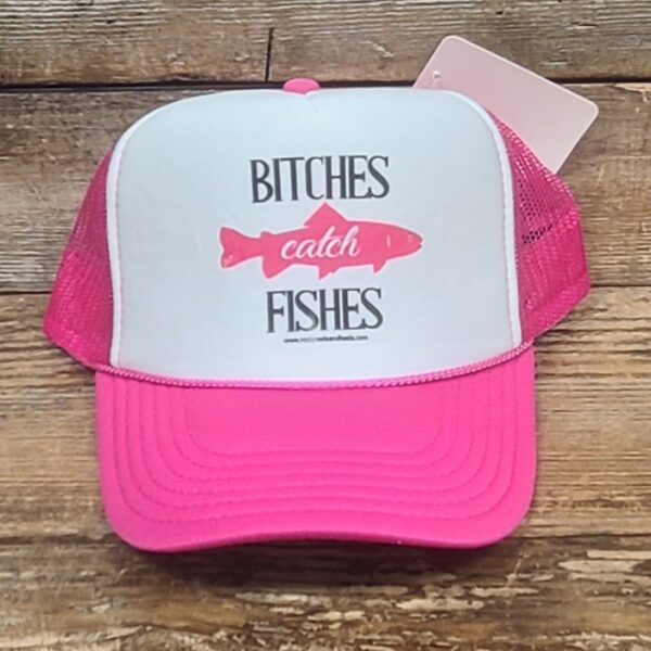 Bitches Catch Fishes Cap Pink