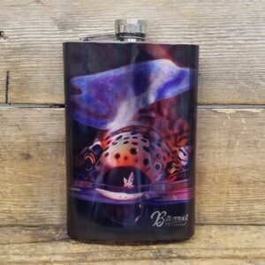 MFC Flask A. D Maddox Snack BFC Logo